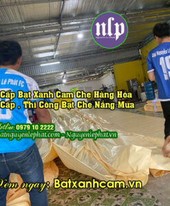 Bạt Xanh Cam Phủ Nông Sản Ở Đam Rông, Bạt Kẻ Sọc 3 Màu Lâm Đồng
