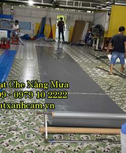 Bạt Xanh Cam Che Hàng Hóa Ngoài Trời