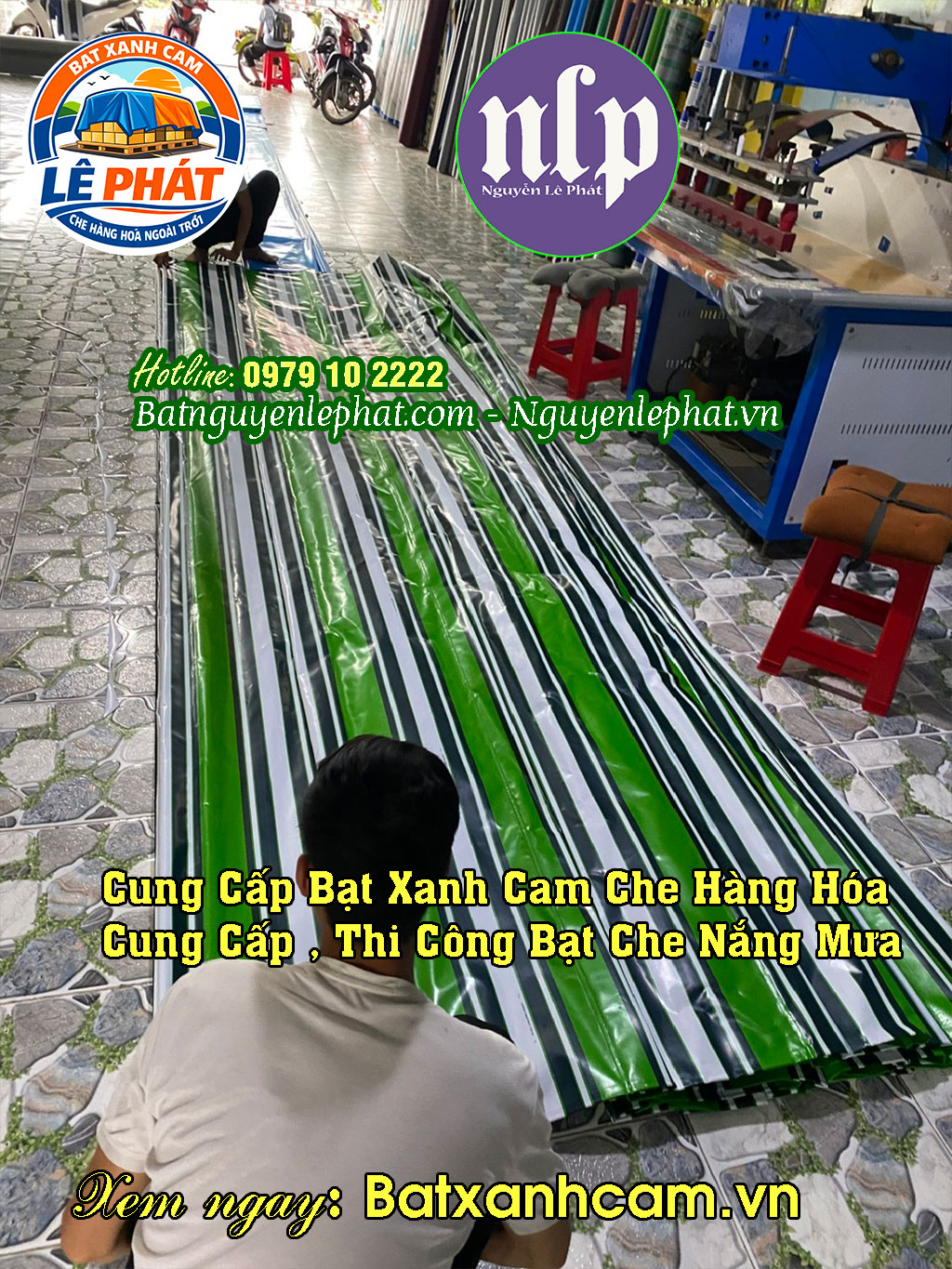Bạt Xanh Cam Lê Phát tại Bến Cát