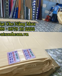 Bạt Xanh Cam Che Hàng Hóa Ngoài Trời