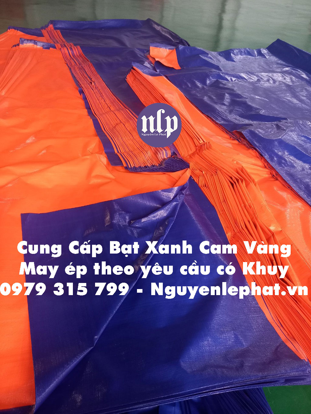 Bạt Phủ Tàu Biển, Container Ở Dĩ An, Bạt Nhựa Xanh Cam Tại Bình Dương