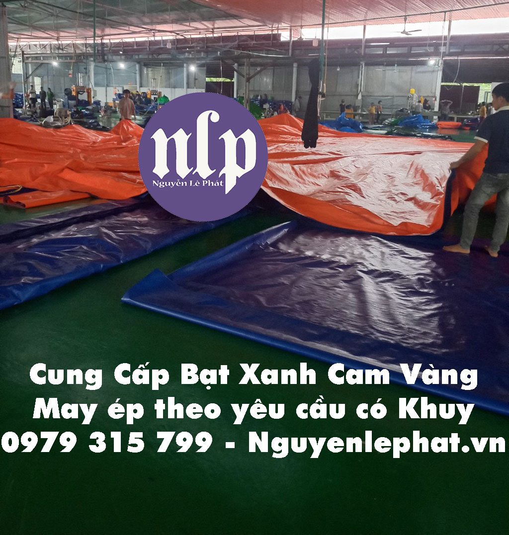 Bạt Phủ Tàu Biển, Container Ở Dĩ An, Bạt Nhựa Xanh Cam Tại Bình Dương