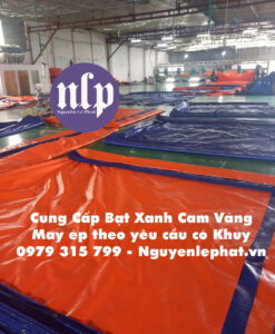 Bạt Phủ Tàu Biển, Container Ở Dĩ An, Bạt Nhựa Xanh Cam Tại Bình Dương