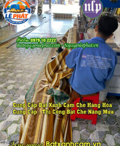 Sửa Chữa, Thay Bạt Xanh Cam Cũ Giá Rẻ Ở Đồng Xuân, Bạt Kéo Di Động Ngoài Trời Phú Yên