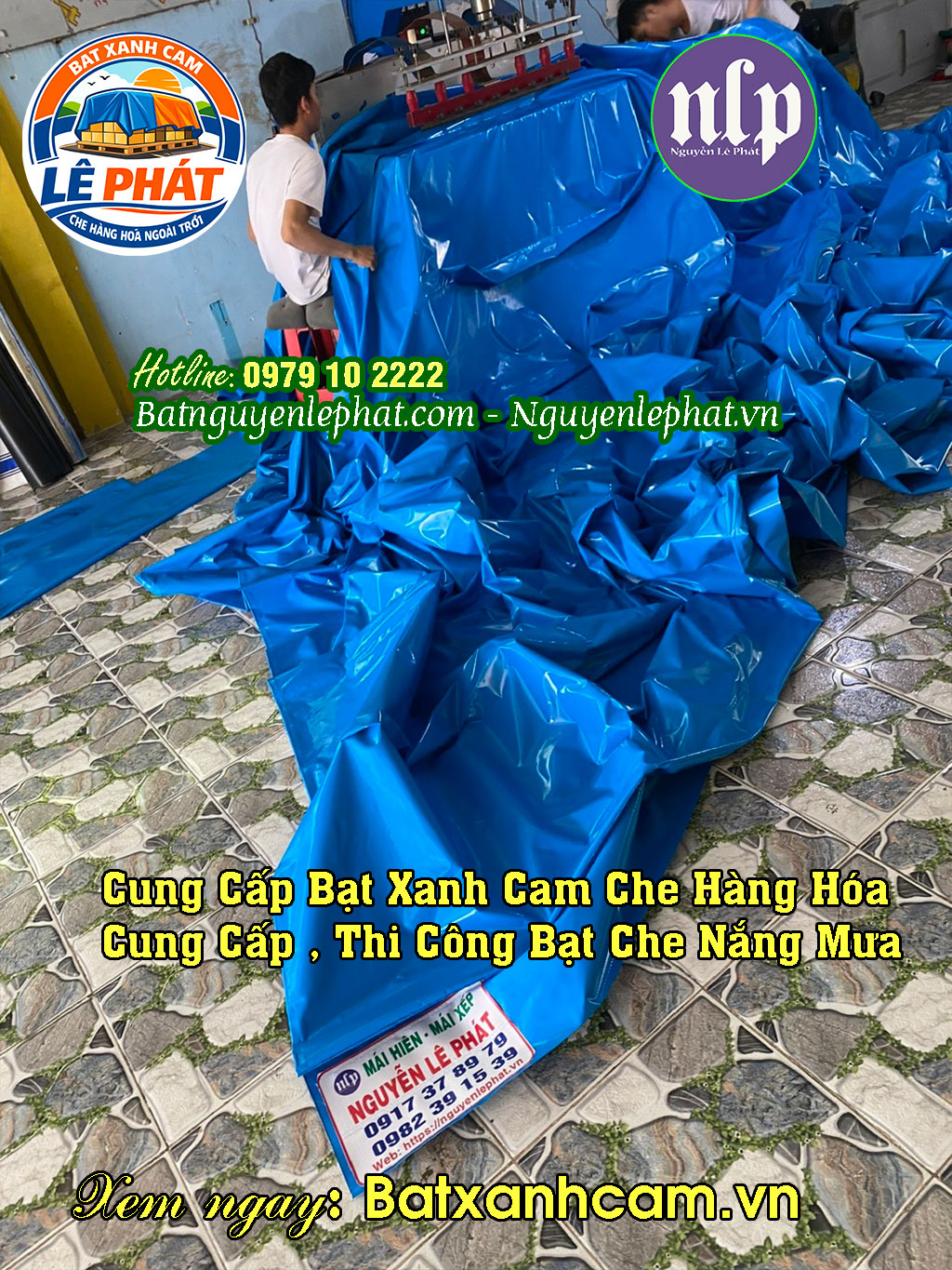 Chất Liệu Bạt Xanh Cam Nhựa Nguễn Lê Phát Hàn Quốc Ở Tuy An, Bạt Kéo Lượn Sóng Phú Yên