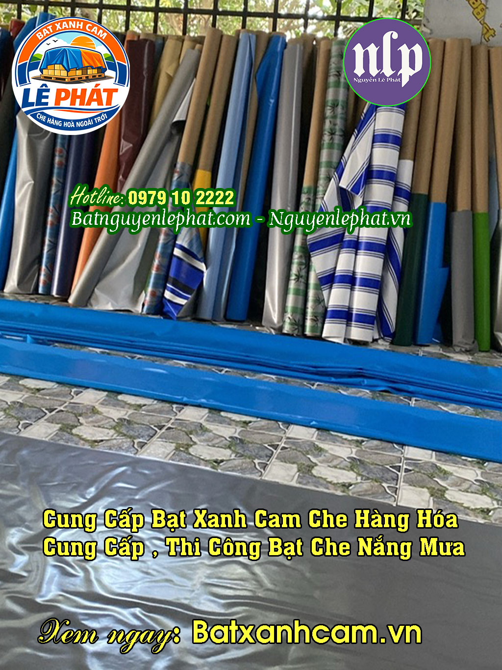 Bạt Xanh Cam Che Nắng Mmưa Giá Rẻ Tại Kho Ở Diên Khánh, Giá Bạt Xanh Cam Theo Cuộn Khánh Hoà
