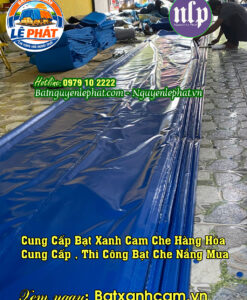 Lắp đặt Bạt Xanh Cam Che Nắng Mưa Trọn Gói Ở Khánh Sơn, Bạt Phơi Nông Sản Khánh Hoà