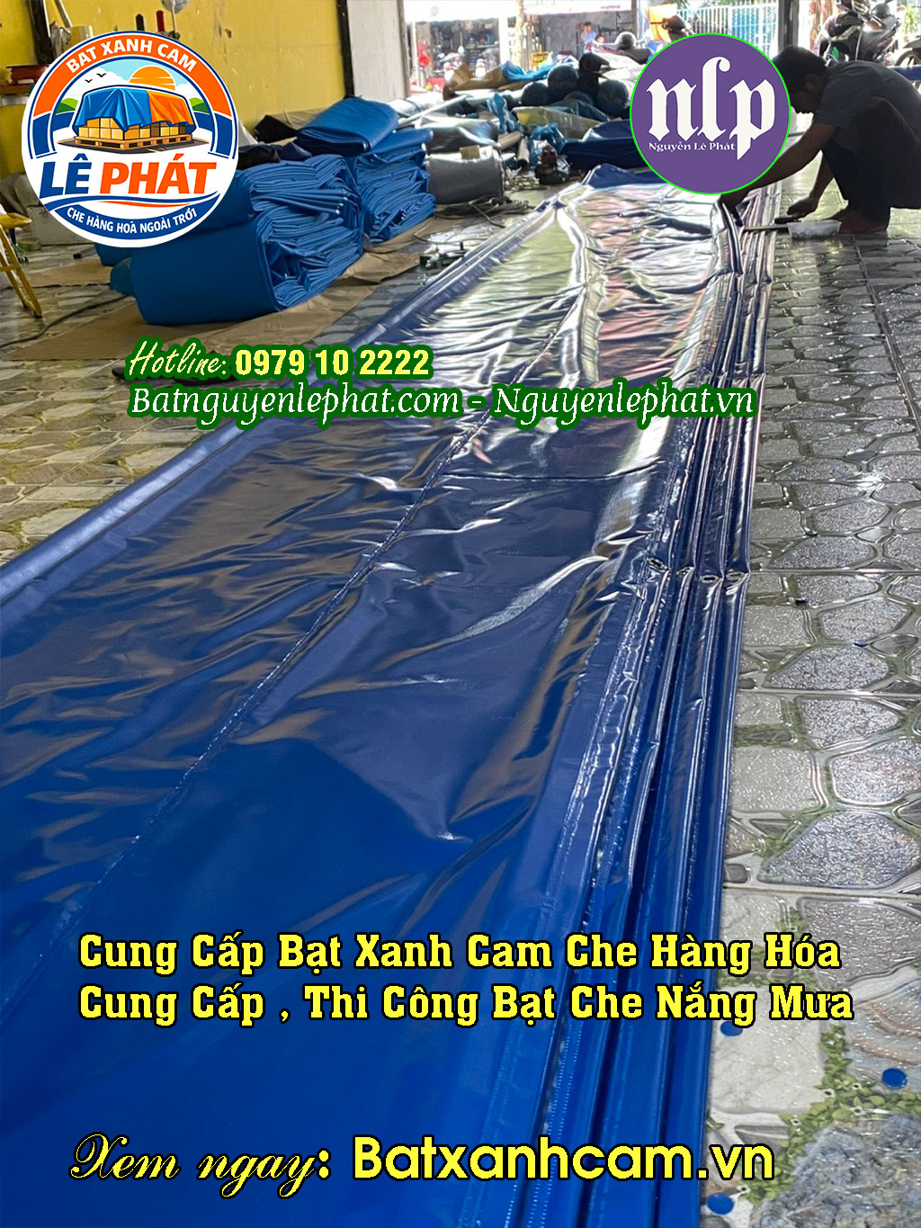 Bạt Xanh Cam Che Nắng Mmưa Giá Rẻ Tại Kho Ở Diên Khánh, Giá Bạt Xanh Cam Theo Cuộn Khánh Hoà