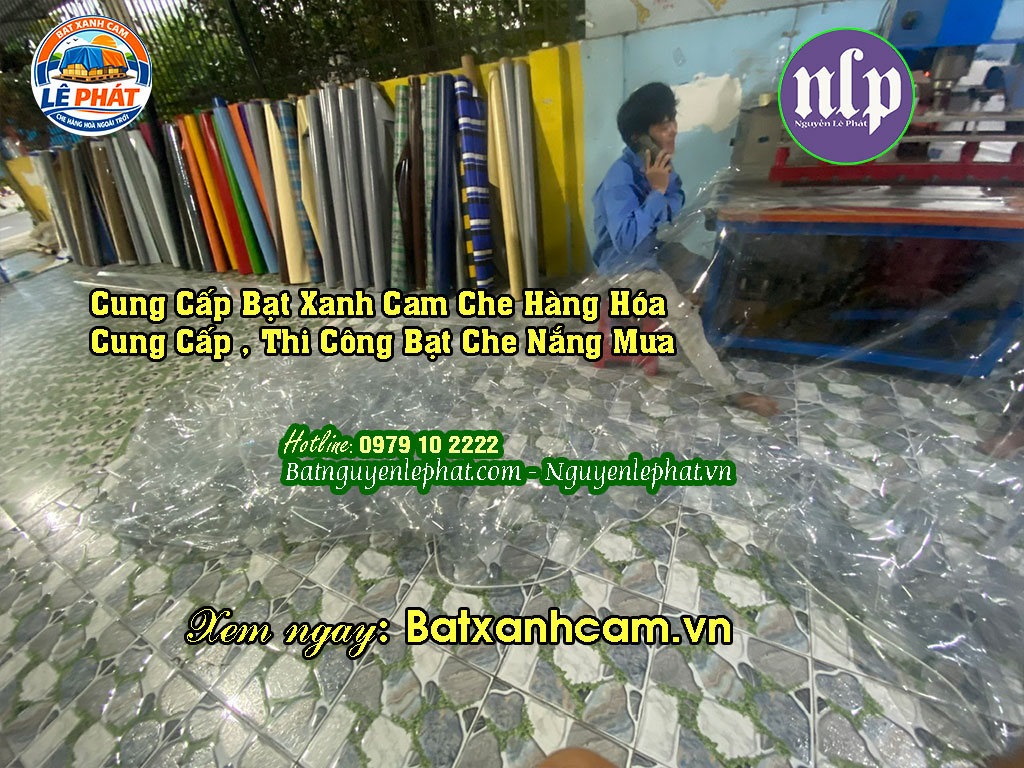 Bạt Xanh Cam Che Nắng Mmưa Giá Rẻ Tại Kho Ở Diên Khánh, Giá Bạt Xanh Cam Theo Cuộn Khánh Hoà
