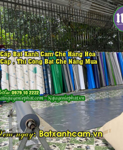 Xưởng May Bạt Xanh Cam Che Nắng Theo Yêu Cầu Ở Cát Tiên, Bạt Dứa Xanh Cam Lâm Đồng